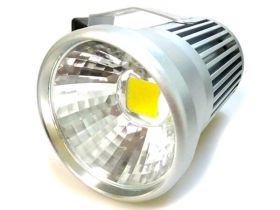 Faretto Illuminazione A Binario A Led 220V 20W Track Lampada Led Bianco Caldo Mod. Argento