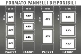 Pannello Led Pubblicitario A4 Orizzontale 12V 4W